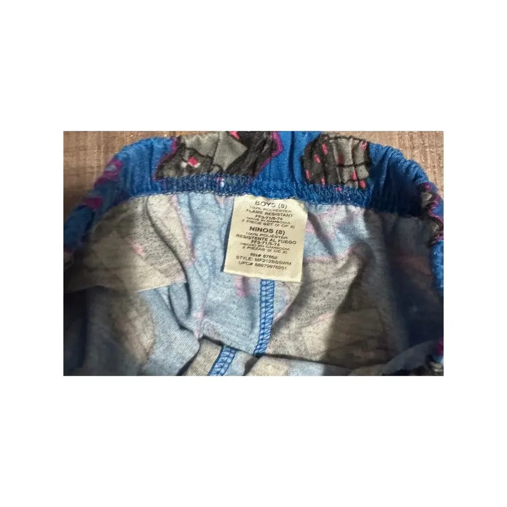 Minecraft Boys 2-Piece Pajama Set Size 8 Blue Short Sleeve Shirt & Shorts